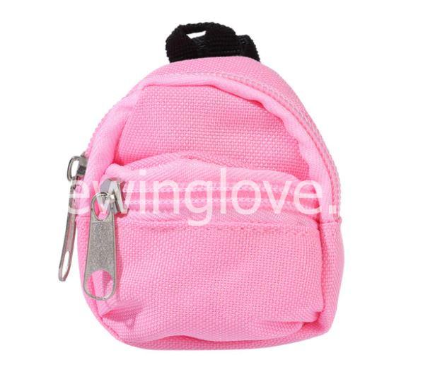 Рюкзак для куклы светло-розовый